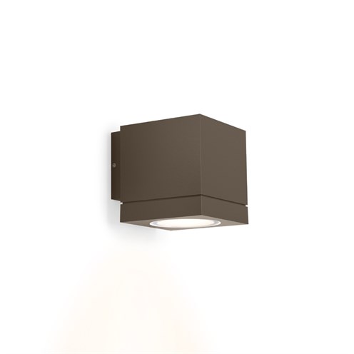 Wever & Ducré+TUBE CARRÉ WALL 1.0 PAR16 max. 5W GU10, IP65, välisvalgusti, pronks